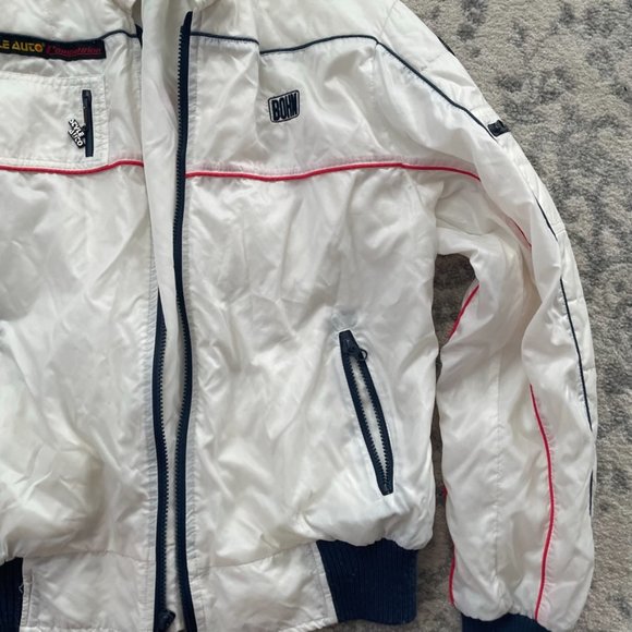 Style Auto Racer Bomber Jacket White - Picture 4 of 5